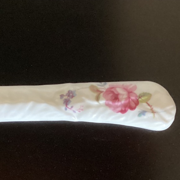 Cake Dessert Plate COALPORT SHREWSBURY VTG 10 3/8" Matching Knife Scalloped Rim - Picture 4 of 9